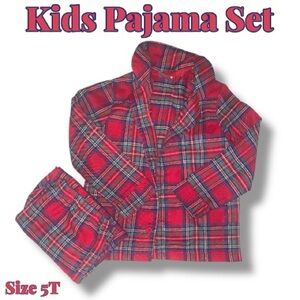 Kids Plaid Pajama Set